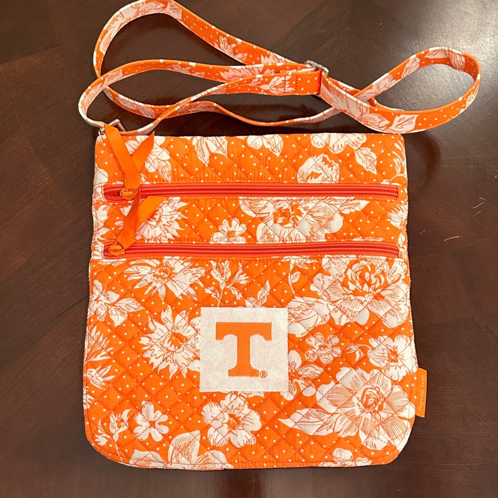 University of Tennessee Quilted Crossbody Bag in Orange Floral